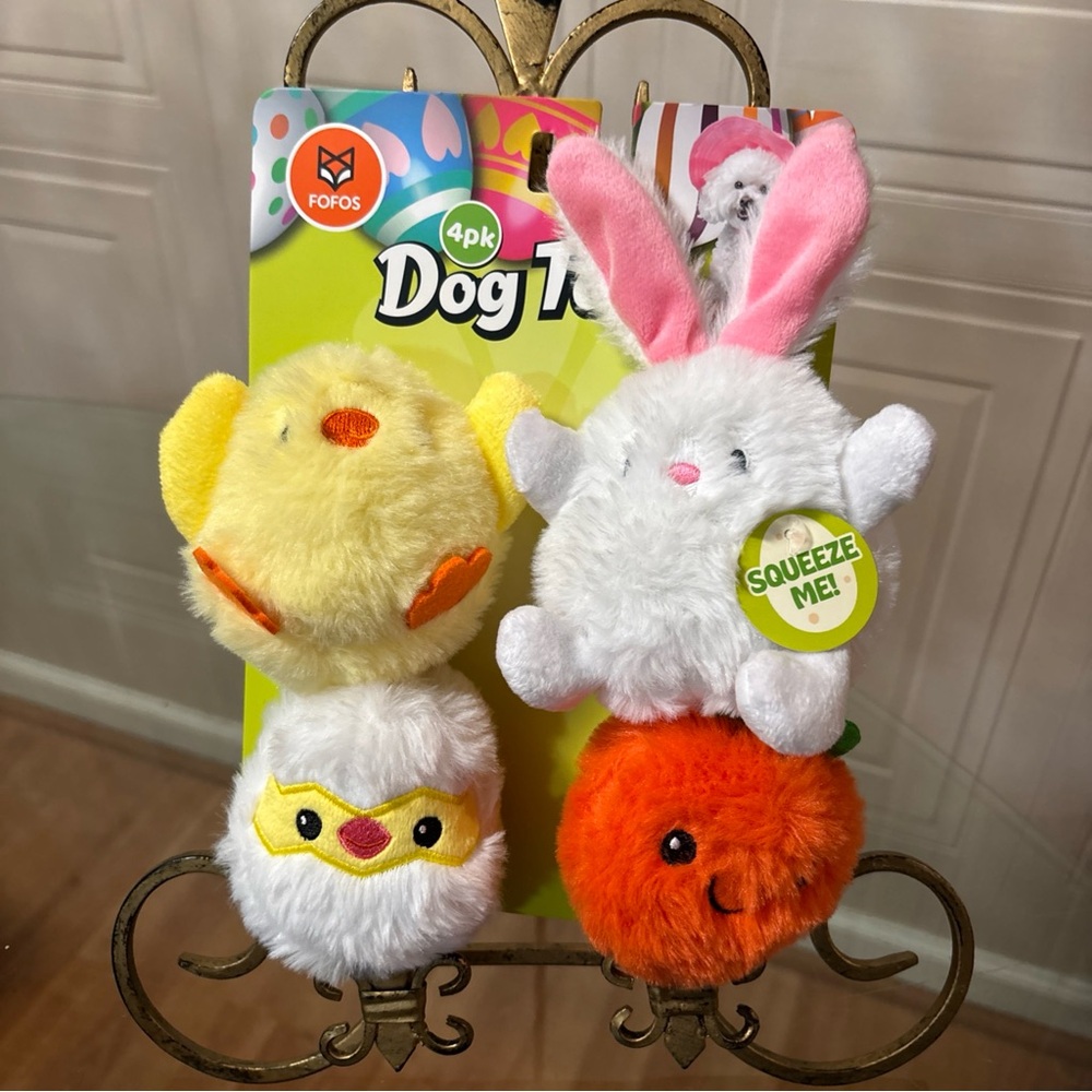 Fofos  Set Of  4Ocean Toys ~ Squeaky Dog  Toys